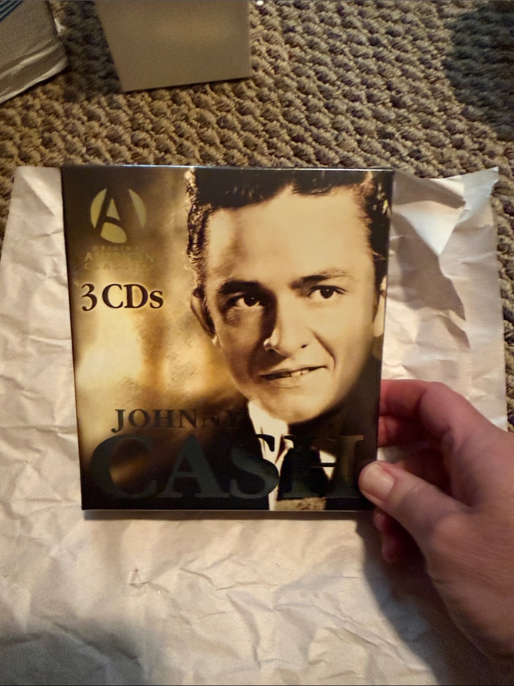 Johnny Cash 3-CD Set - Sepia Portrait Cover
